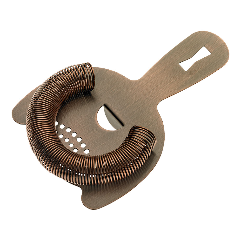 STRAIN - Heavy-Duty Spring Bar Strainer, Antique Copper, BARFLY