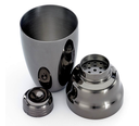 SHAKE - 3-Pc. Heavy Duty Cocktail Shaker Set, Black, BARFLY