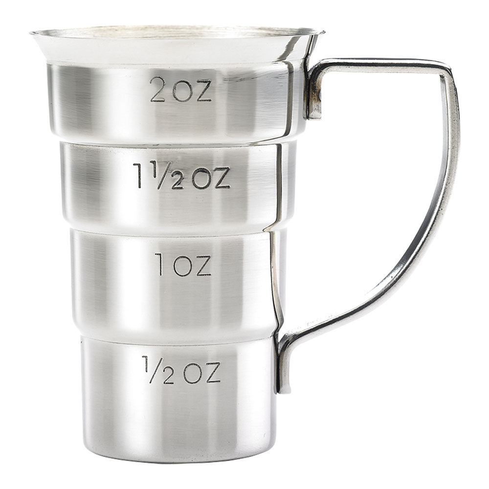 MEASURE - Stepped Jigger w/Handle, Stainless Steel, 2 oz., BARFLY