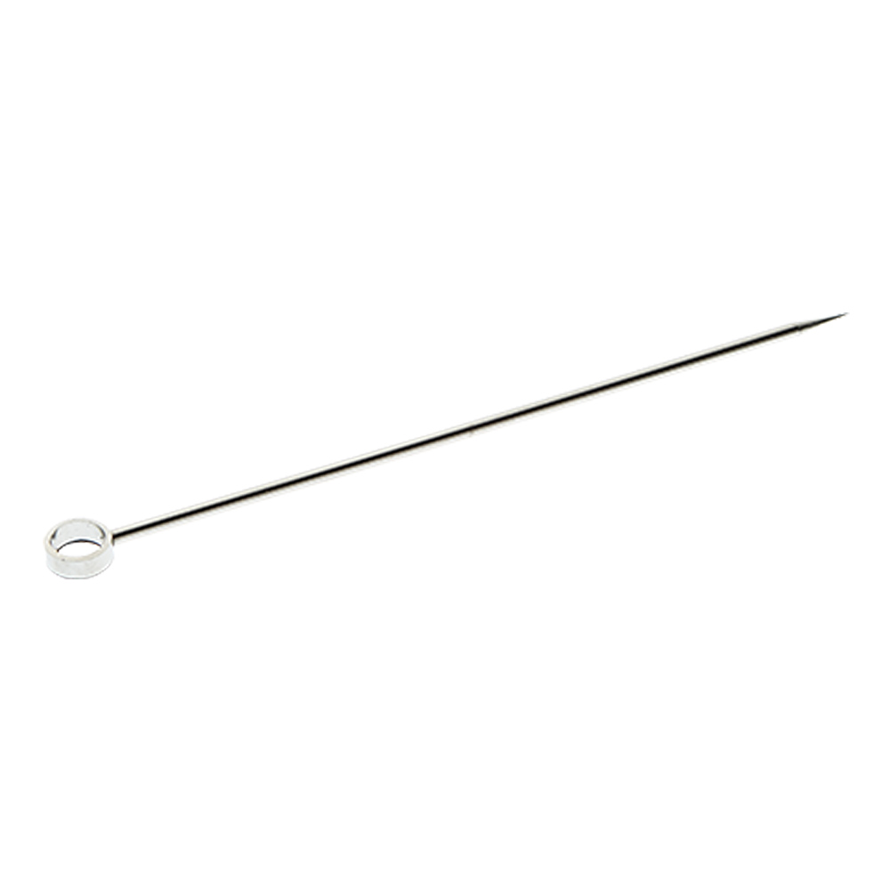 SERVE - Cocktail Picks, Circle Top, Set of 12, 4 1/4", Stainless Steel, BARFLY