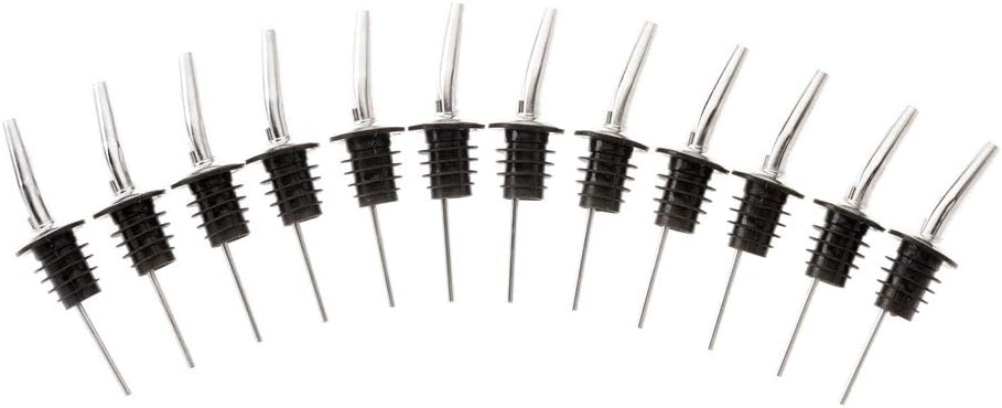 SERVE - Liquor Pourers, Stainless Steel, Set of 12, BARFLY