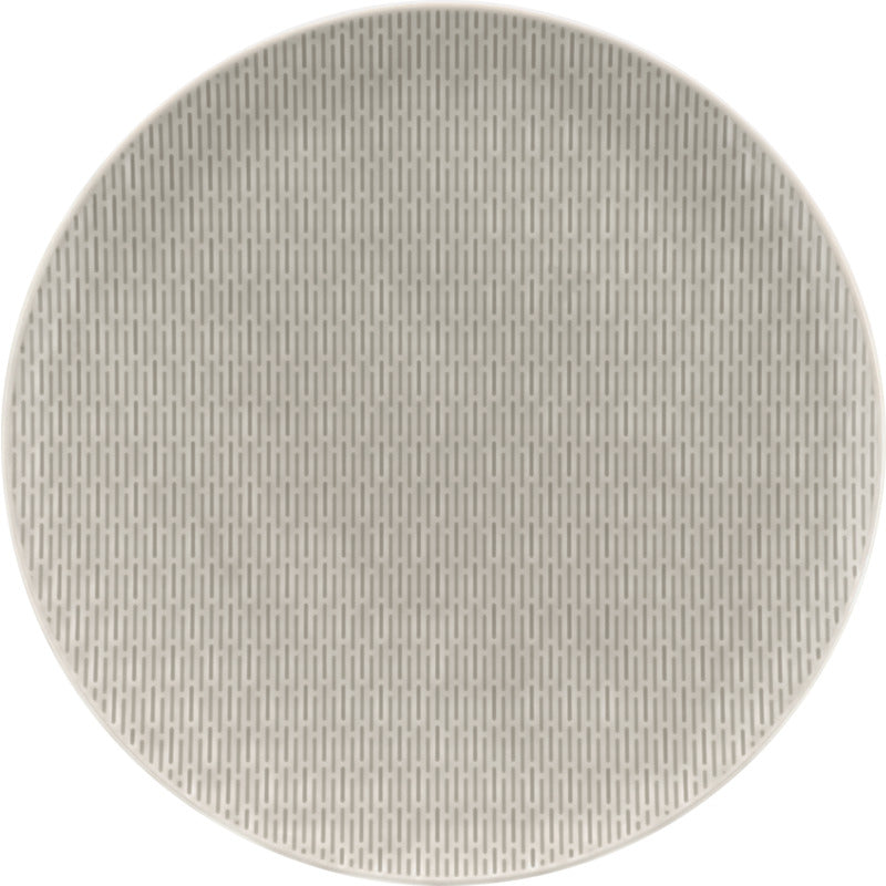 SCOPE GLOW GRAY - Plate flat round coupe structure GRAY 20cm, BAUSCHER