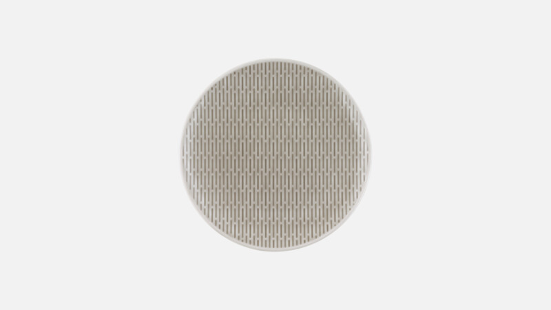 SCOPE GLOW GRAY - Plate flat round coupe structure GRAY 28cm, BAUSCHER