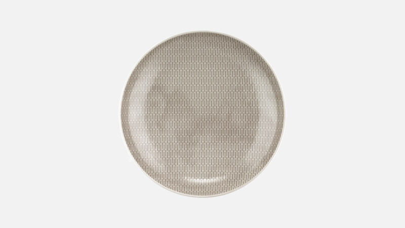 SCOPE GLOW GRAY - Plate deep round coupe structure GRAY 29cm, BAUSCHER
