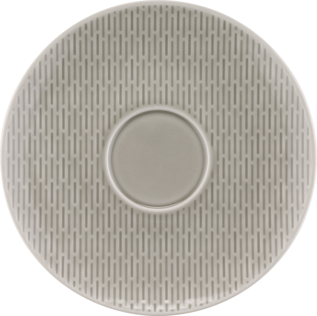 SCOPE GLOW GRAY - Saucer round structure GRAY 12cm, BAUSCHER