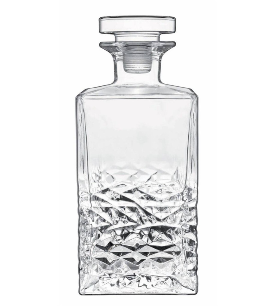 TEXTURE DECANTER H10770 C/TAP 26.4oz, BORMIOLI LUIGI