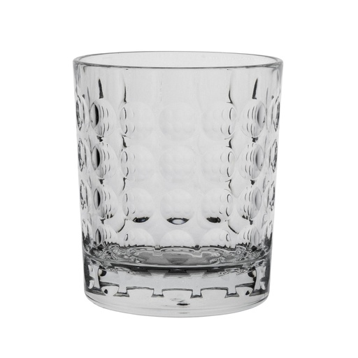 [CR-ST04-00002] CARVE - CUT TUMBLER D 3 1/8 X H 3 5/8 (10 OZ) CARVE RADIUS CLEAR, ASPEN DRINKWARE, 7030DR049