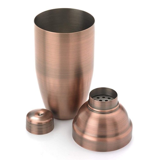 [BA-BA01-00045] SHAKE - 3-Pc. Heavy Duty Cocktail Shaker Set, Antique Copper, BARFLY, M37038ACP