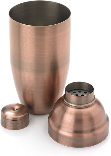 [BA-BA01-00051] SHAKE - 3-Pc. Japanese Cocktail Shaker Set, Antique Copper, BARFLY, M37039ACP