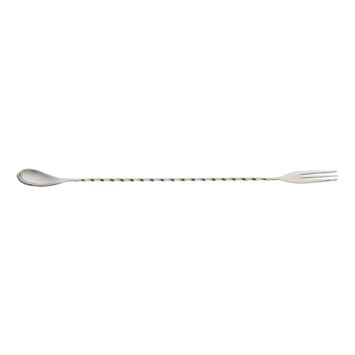 [BA-BA04-00026] STIR - Bar Spoon with Fork End, 12 3/8" (31.5 cm), Stainless Steel, BARFLY, M37015