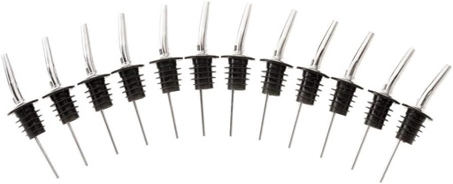 [BA-BA07-00024] SERVE - Liquor Pourers, Stainless Steel, Set of 12, BARFLY, M37068