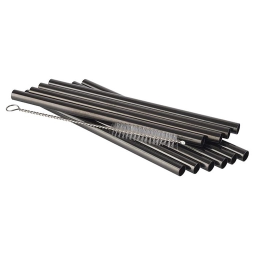 [BA-AP08-00001] STRAWS - SET DE 11PC, 10 SORBETES + 1 CEPILLO DE LIMPIEZA, 93381, APS, 93381
