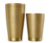 [BA-BA01-00088] SHAKE - DIAMOND SHAKER SET, Gold Plated, BARFLY, M37200GD