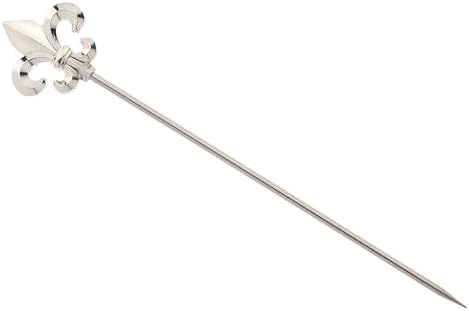 [BA-BA14-00009] FLEUR - Fleur De Lis Picks, Set of 12, Stainless Steel, M37208
