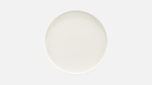 [VA-B32-00015] PURITY COUP PEARLS LIGHT - Plate flat round coupe 24cm, BAUSCHER, 6691224-425440