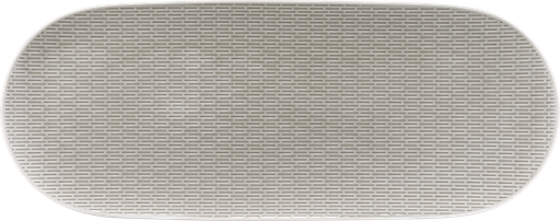 [VA-B42-00012] SCOPE GLOW GRAY - Platter oval coupe structure GRAY 46x18cm, BAUSCHER, 6732296A