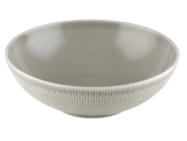 [VA-B42-00016] SCOPE GLOW GRAY - Dish round structure GRAY 23cm/1.40l, BAUSCHER, 6736173A