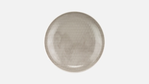 [VA-B42-00023] SCOPE GLOW GRAY - Plate deep round coupe structure GRAY 29cm, BAUSCHER, 6731379A