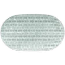 [VA-B43-00011] SCOPE GLOW SEA - Platter oval coupe structure SEA 37x22cm, BAUSCHER, 6732287B